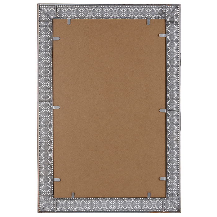 Specchio da muro rettangolare cornice rame 60 x 95 cm decorazione orientale