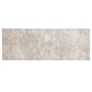 Tappeto tappetino Cotone Beige Effetto Distressed 60 x 180 cm Oriental Vintage