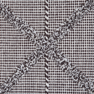 Tappeto Marrone 140 x 200 cm Motivo Geometrico con Nappe Orientali