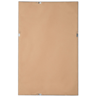 Specchio da parete grigio 60 x 91 cm finitura opaca cornice spessa