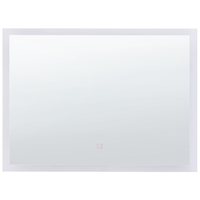 Specchio da bagno illuminato a LED Rettangolare 60 x 80 cm Glamour