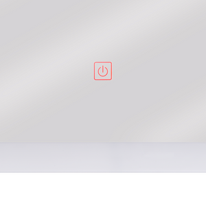 Specchio da bagno illuminato a LED Rettangolare 60 x 80 cm Glamour