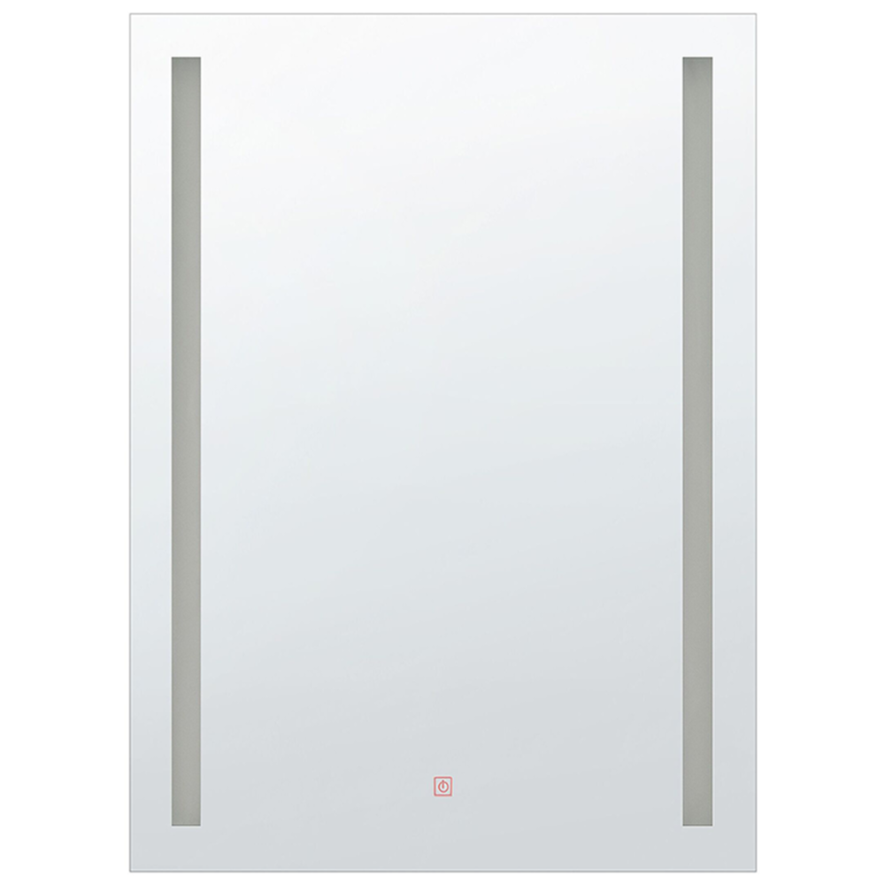 Specchio da parete a LED sospeso 60 x 80 cm rettangolare moderno vintage vanity bagno trucco camera da letto