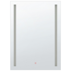 Specchio da parete a LED sospeso 60 x 80 cm rettangolare moderno vintage vanity bagno trucco camera da letto