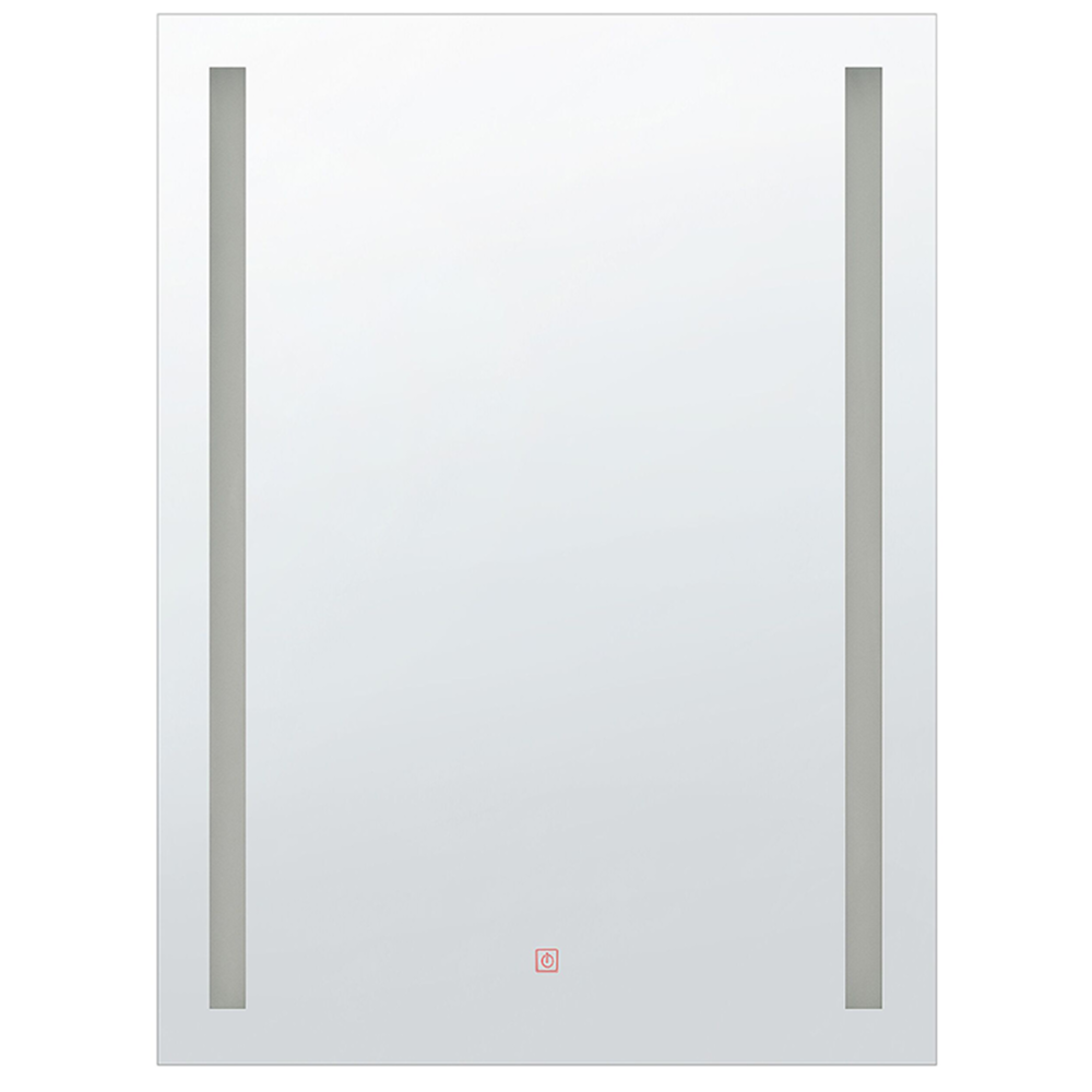 Specchio da parete a LED sospeso 70 x 90 cm rettangolare moderno vintage vanity bagno trucco camera da letto