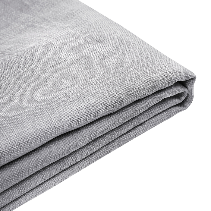 Copri Letto Tessuto Grigio Chiaro per Letto 160 x 200 cm Sfoderabile Lavabile