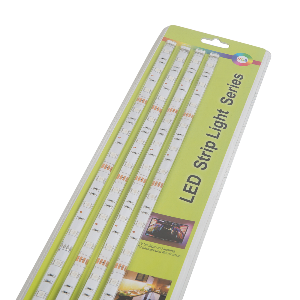 Set di 4 Strisce LED Multicolore 16 Colori con Telecomando 60 cm KALADAN