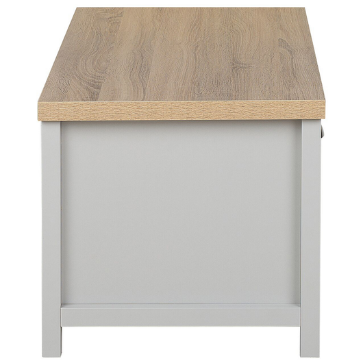 Tavolino Grigio Legno color Chiaro 99 x 55 cm Cassetto Rettangolare stile Moderno soggiorno