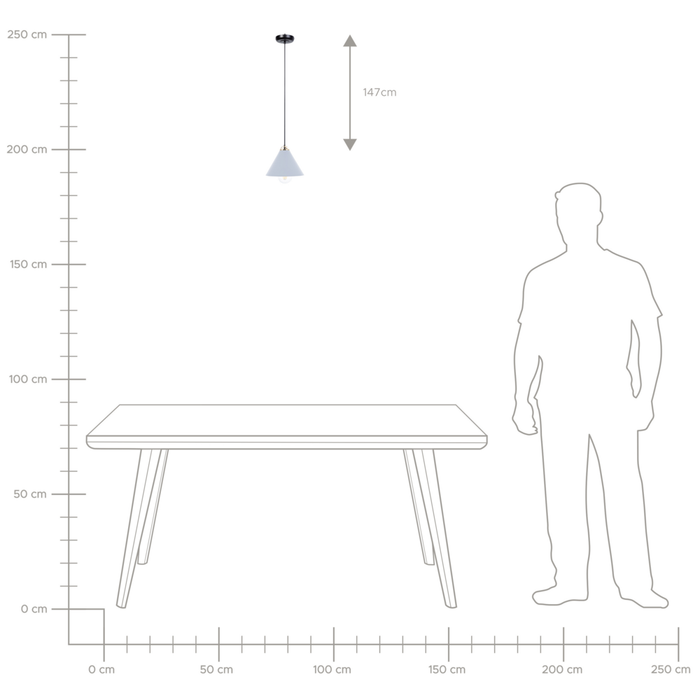 Lampadario Blu Metallo 162 cm lampada a Sospensione stile moderno