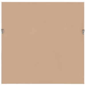 Specchio da parete grigio con cornice sintetica 50 x 50 cm quadrato da appendere alla parete