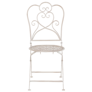 Set Bistrot Beige Tavolo 2 Sedie in stile Chic Francese