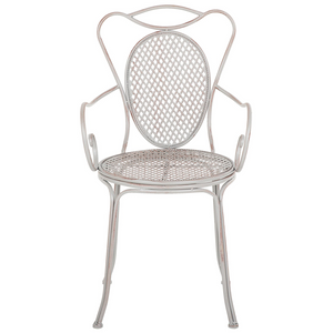 Set Bistrot Tavolo di colore Grigio 2 Sedie in ferro Chic stile Francese