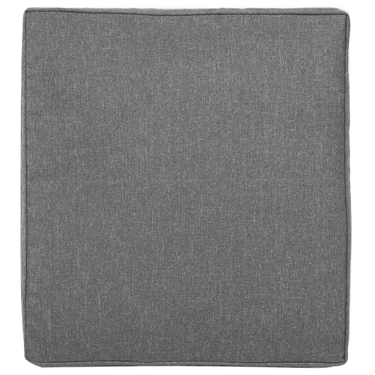 Fodere per cuscini per esterni Set federe per cuscini per schienale in tessuto grigio