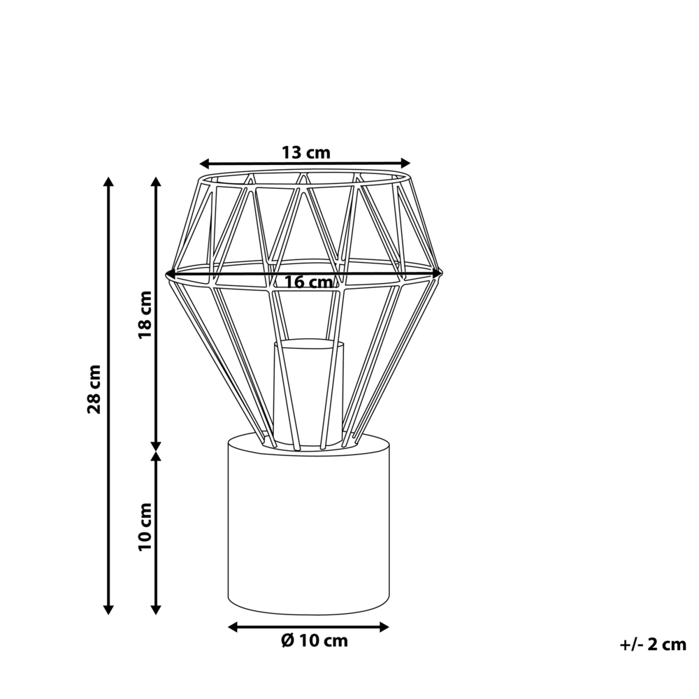 Lampada da Tavolo Lampada da Comodino Ottone Metallo Diamante Gabbia Paralume Base Rotonda Effetto Marmo