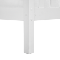 Letto singolo in legno di pino bianco 90 x 200 cm rete a doghe