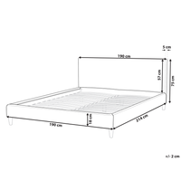 Copri Letto Tessuto Beige per Letto 180 x 200 cm Sfoderabile Lavabile