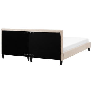 Copri Letto Tessuto Beige per Letto 180 x 200 cm Sfoderabile Lavabile