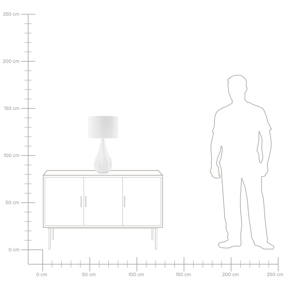 Lampada da Tavolo in Porcellana Beige Chiaro Paralume Tamburo 60H cm Glamour Soggiorno