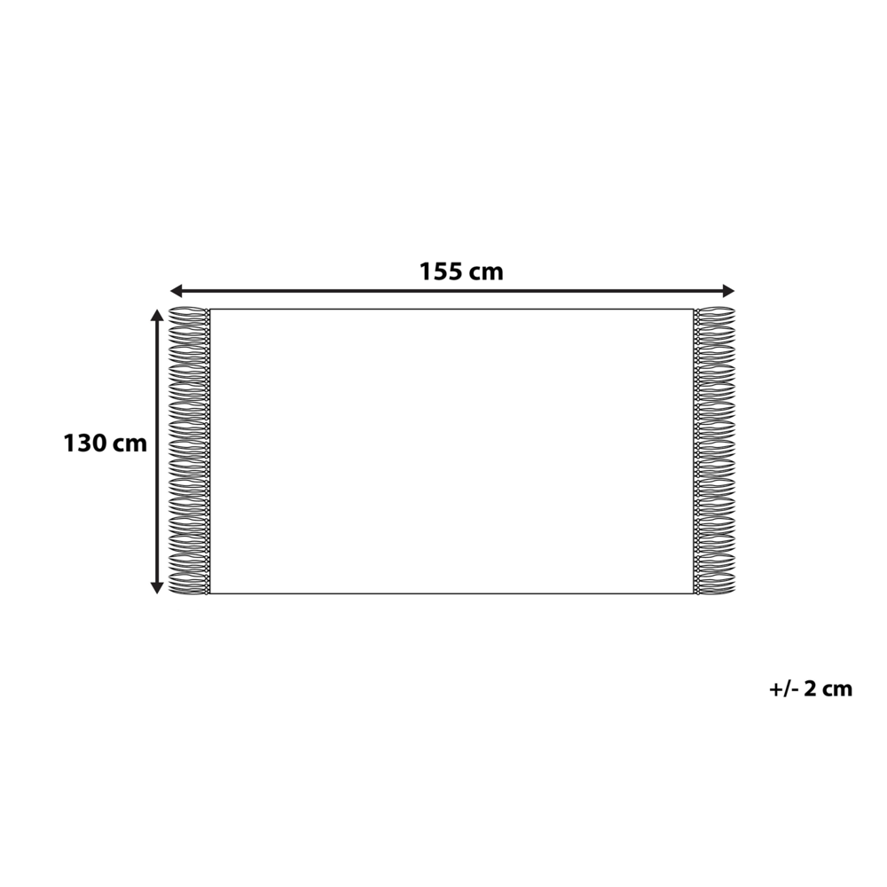 Coperta Blu plaid 130 x 155 cm Copriletto in stile Boho moderno