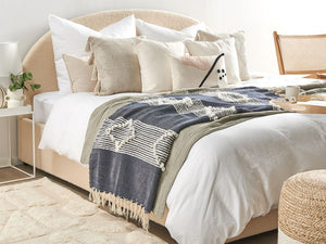 Coperta Blu plaid 130 x 155 cm Copriletto in stile Boho moderno