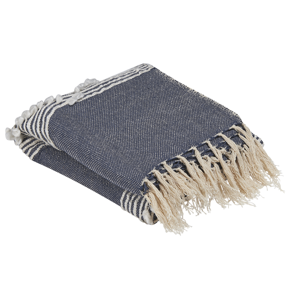 Coperta Blu plaid 130 x 155 cm Copriletto in stile Boho moderno