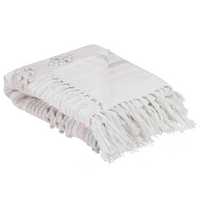 Coperta rosa plaid 125 x 150 cm Copriletto in stile Boho moderno