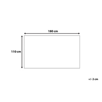 Coperta plaid in cotone grigio 110 x 180 cm Copriletto stile Boho