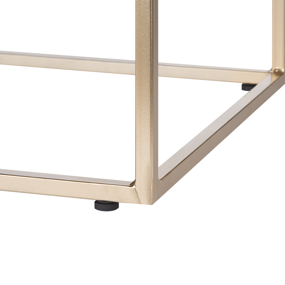 Poggiapiedi in finta pelliccia Nero con base in metallo dorato Sgabello da toeletta in Tappeto finta pelle di montone Glam Modern