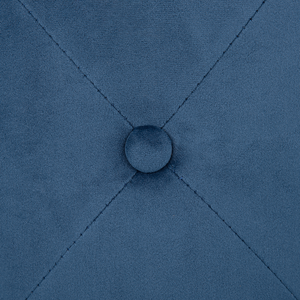 Pouf ottomana rotondo trapuntato blu navy Pouf trapuntato Chesterfield
