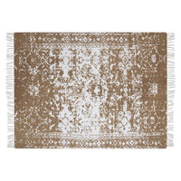 Coperta plaid Beige Marrone Cotone 130 x 165 cm Copriletto stile Boho