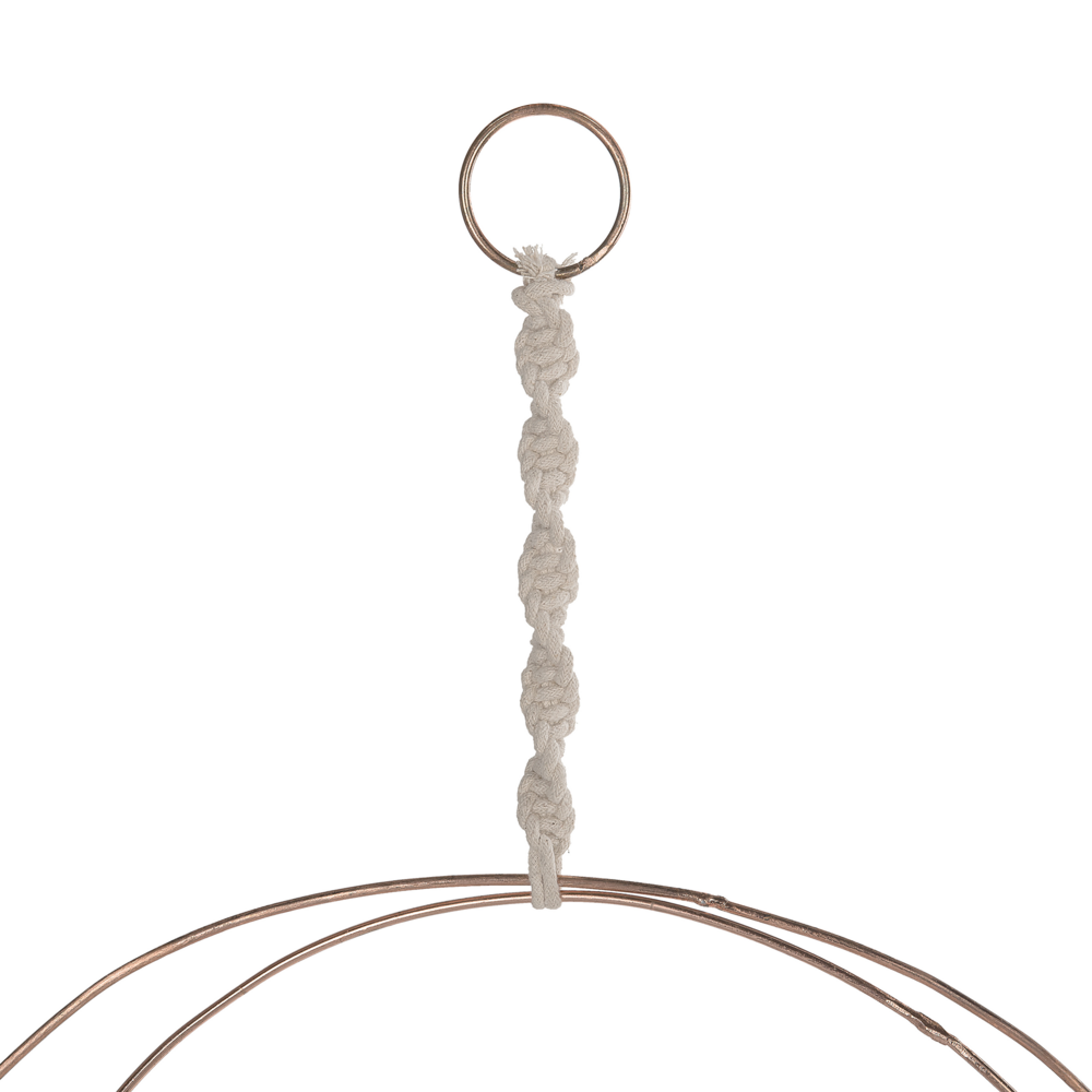 Appeso a parete Macramè Crema Naturale Beige Art in stile Boho