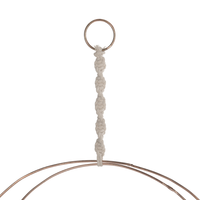 Appeso a parete Macramè Crema Naturale Beige Art in stile Boho