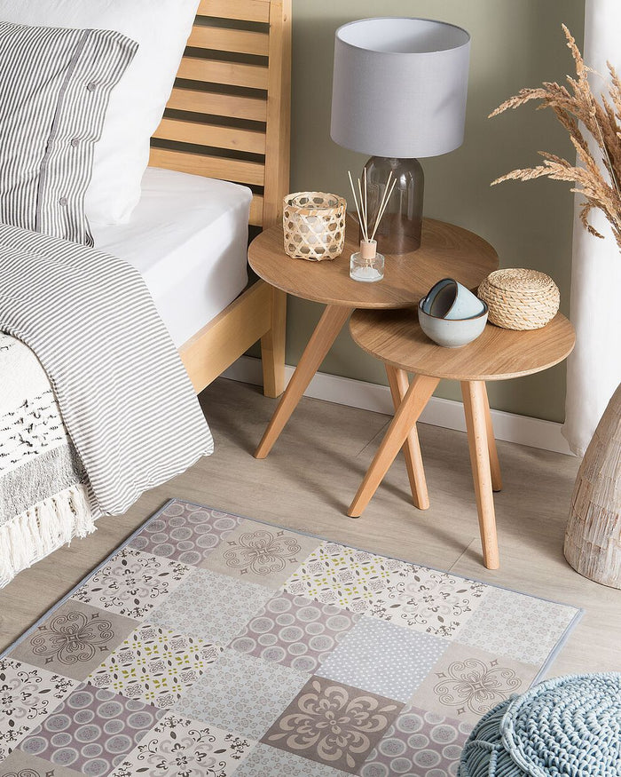 Tappeto tappetino Tessuto Multicolore 80 x 150 cm Patchwork Rettangolare costiero