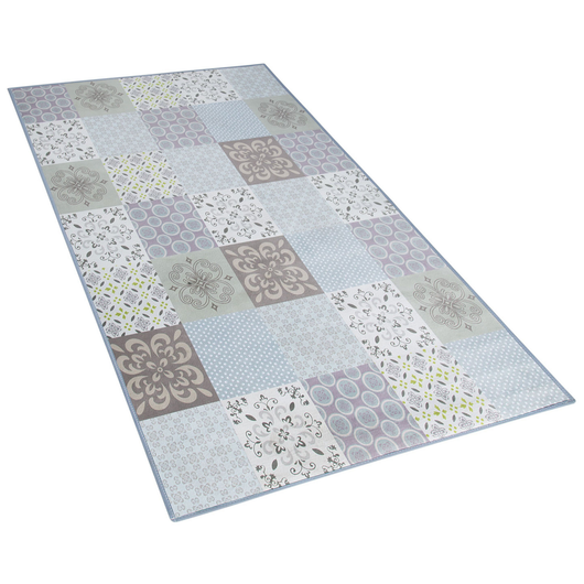 Tappeto tappetino Tessuto Multicolore 80 x 150 cm Patchwork Rettangolare costiero