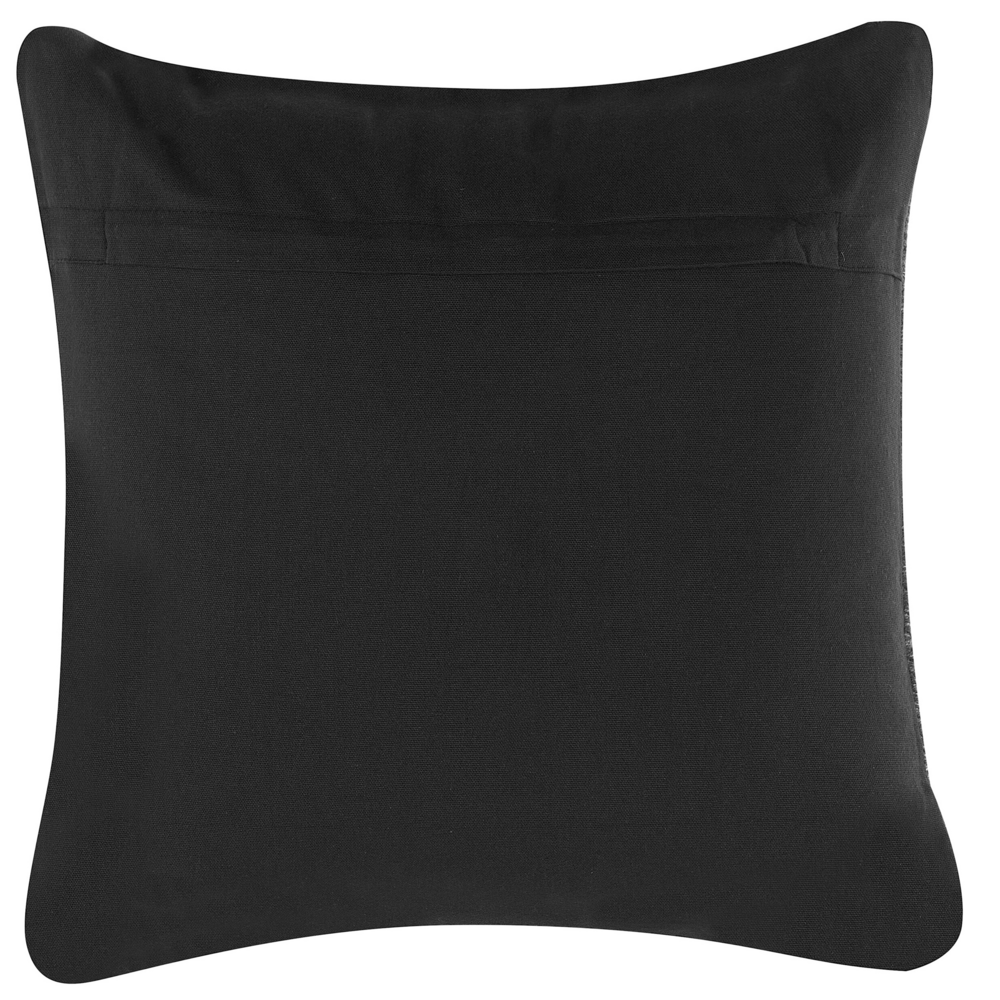 Cuscino decorativo grigio lavorato a maglia 45 x 45 cm uncinetto Boho Retro Decor accessori