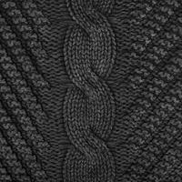 Cuscino decorativo grigio lavorato a maglia 45 x 45 cm uncinetto Boho Retro Decor accessori