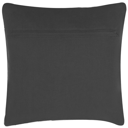 Cuscino Decorativo Grigio Cotone Motivo Geometrico 45 x 45 cm Triangolo Quadrato Minimalista Arredamento Moderno Accessori