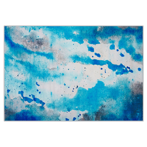 Tappeto tappetino Tessuto Multicolore 140 x 200 cm Motivo Acquerello Astratto Moderno