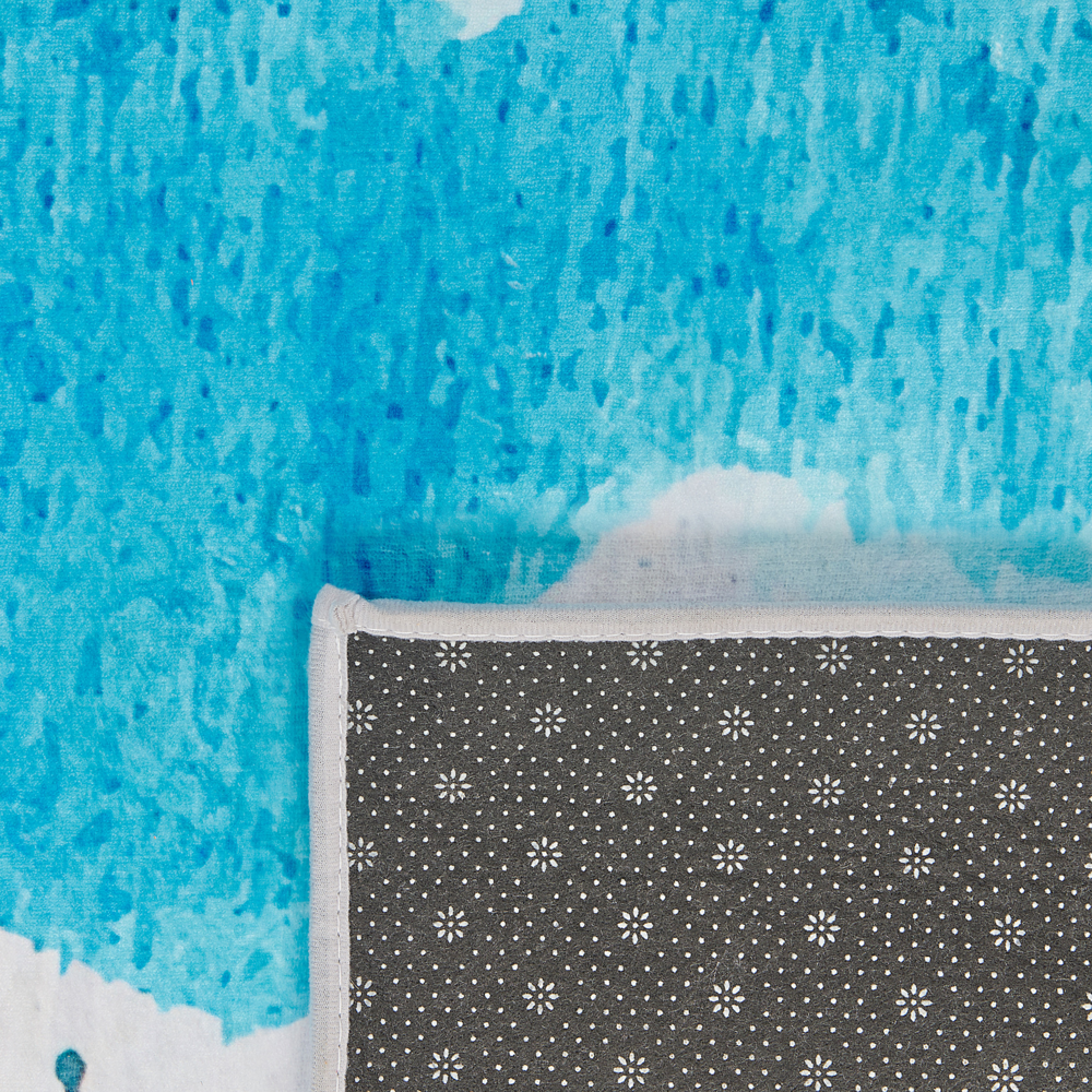 Tappeto tappetino Tessuto Multicolore 140 x 200 cm Motivo Acquerello Astratto Moderno