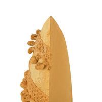 Cuscino decorativo giallo con nappe 30 x 50 cm Accessori decorativi retrò Boho a righe