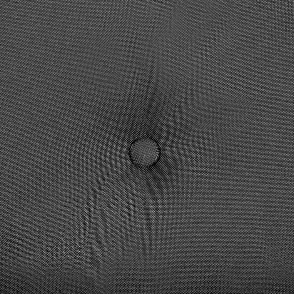 Divano in tessuto Rivestimento in tessuto grigio scuro a 2 posti capitonné con due sostegni