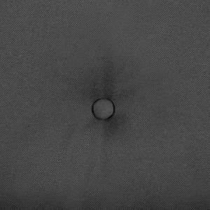 Divano in tessuto Rivestimento in tessuto grigio scuro a 2 posti capitonné con due sostegni