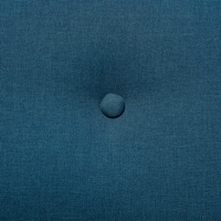 Divano in tessuto Rivestimento in tessuto blu a 2 posti capitonné con due sostegni