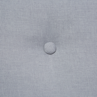 Divano in tessuto Rivestimento in tessuto grigio a 2 posti con bottoni capitonné con due sostegni