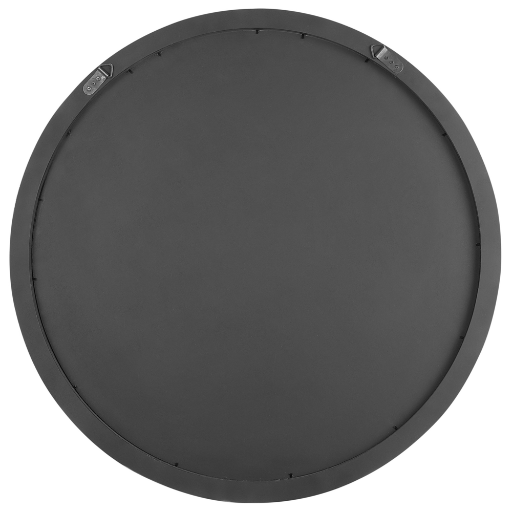 Specchio da parete in vetro argento ø 80 cm rotondo da appendere a parete