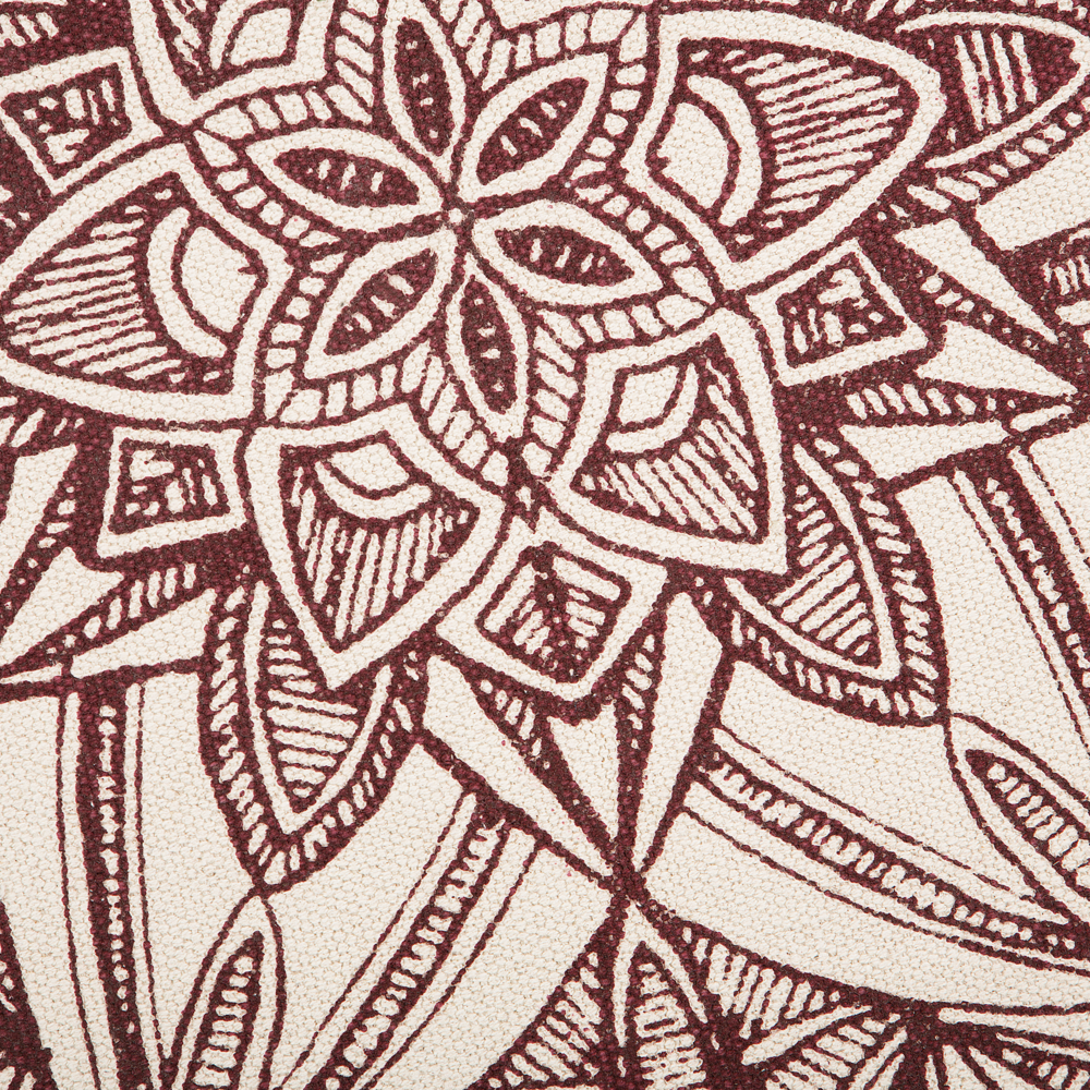 Tappeto Panna Cotone Tondo Orientale Soggiorno ø 120 cm stile moderno