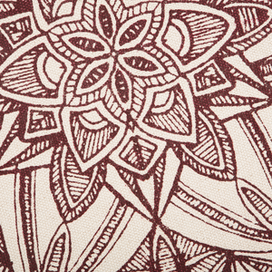 Tappeto Panna Cotone Tondo Orientale Soggiorno ø 120 cm stile moderno