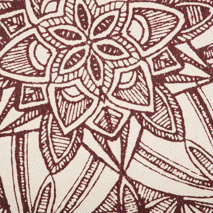 Tappeto Panna Cotone Tondo Orientale Soggiorno ø 120 cm stile moderno