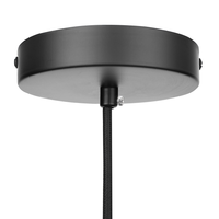 Lampada a sospensione in metallo argentato a forma di globo