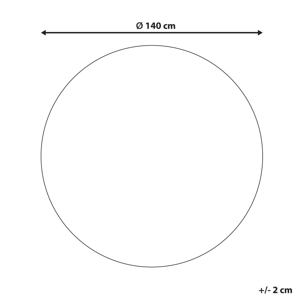 Tappeto tappetino Beige Nero Rotondo 140 cm Boho Rustico Cotone Intrecciato A Spirale Iuta